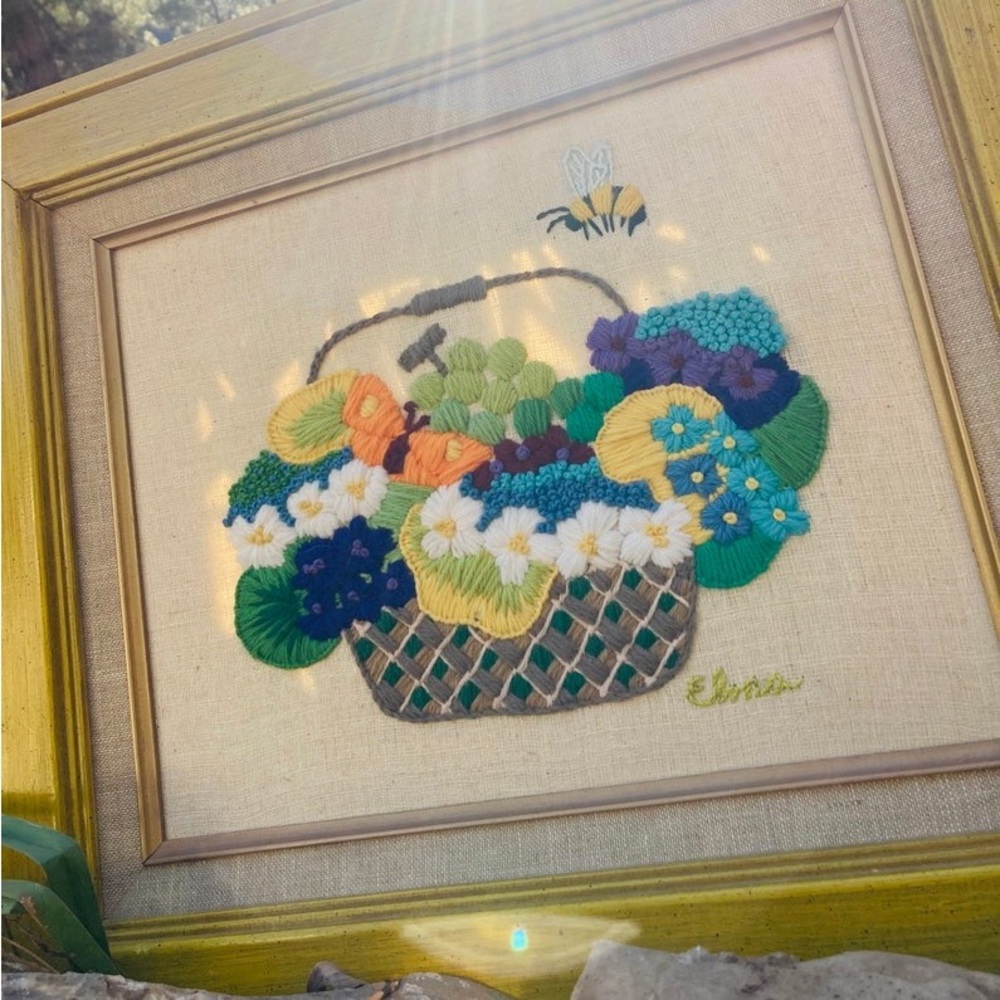 Vintage Embroidered Artwork